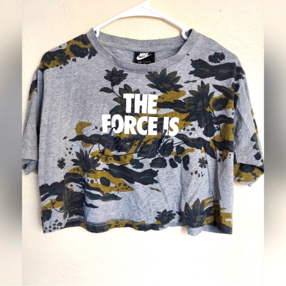 Nike “the force is female” crop top